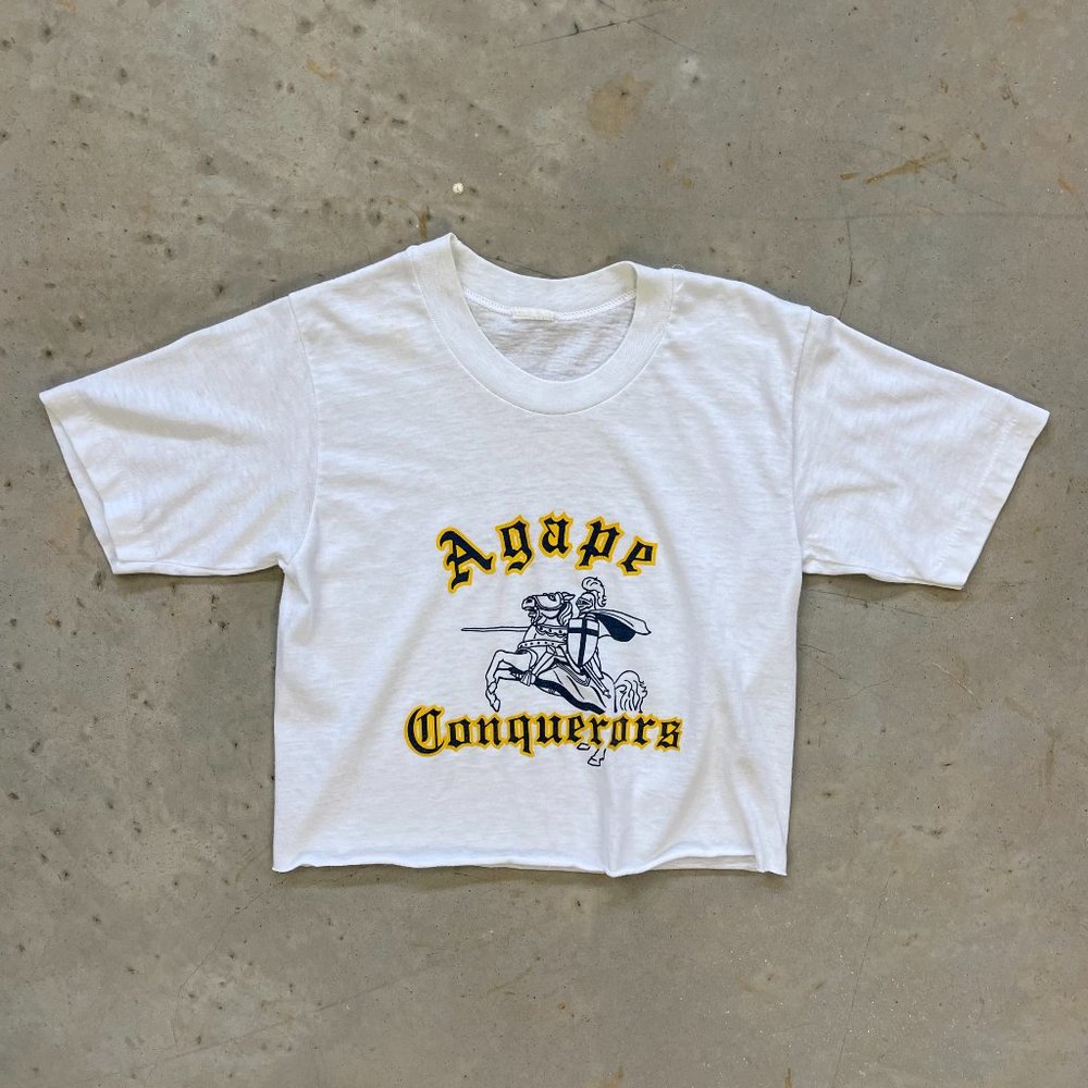 Vintage 1990s School Team Logo tee